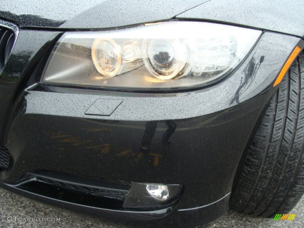 2009 3 Series 328xi Sedan - Black Sapphire Metallic / Saddle Brown Dakota Leather photo #32