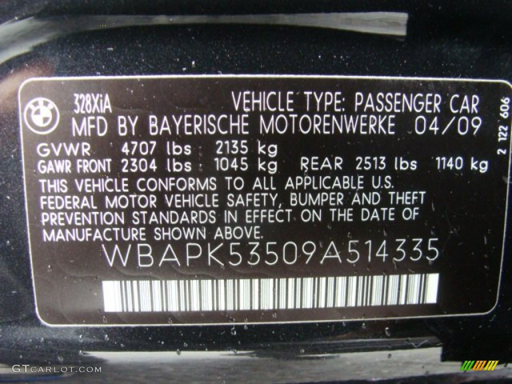 2009 3 Series 328xi Sedan - Black Sapphire Metallic / Saddle Brown Dakota Leather photo #33