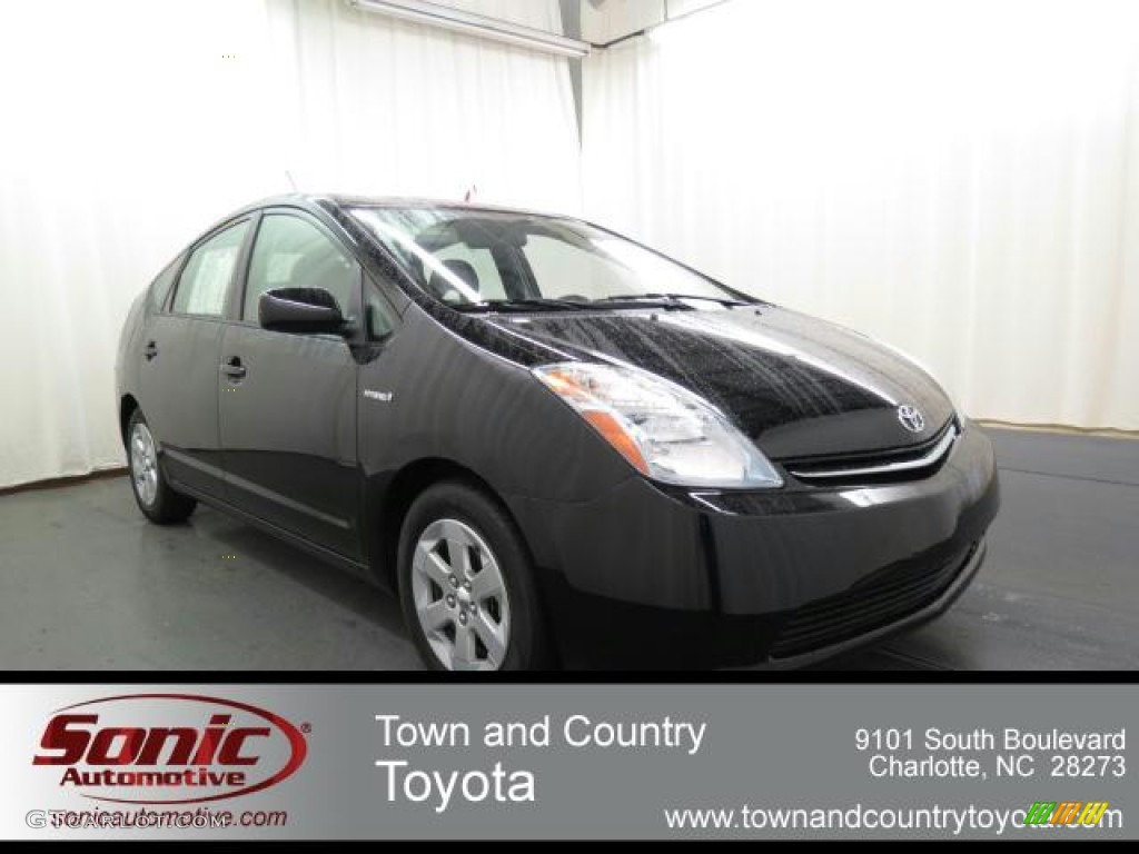 2008 Prius Hybrid - Black / Gray photo #1