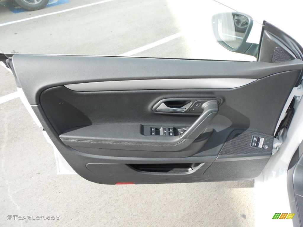 2013 Volkswagen CC Sport Plus Black Door Panel Photo #65634274