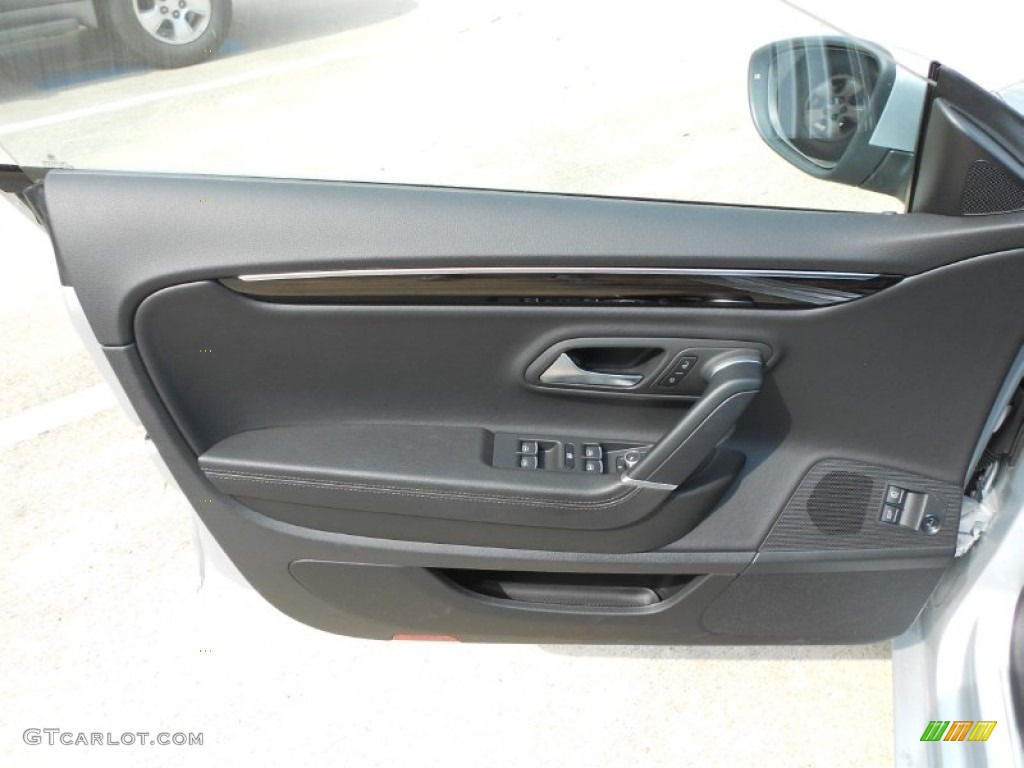 2013 Volkswagen CC V6 Lux Black Door Panel Photo #65634589