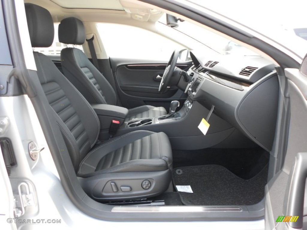 Black Interior 2013 Volkswagen CC V6 Lux Photo #65634607
