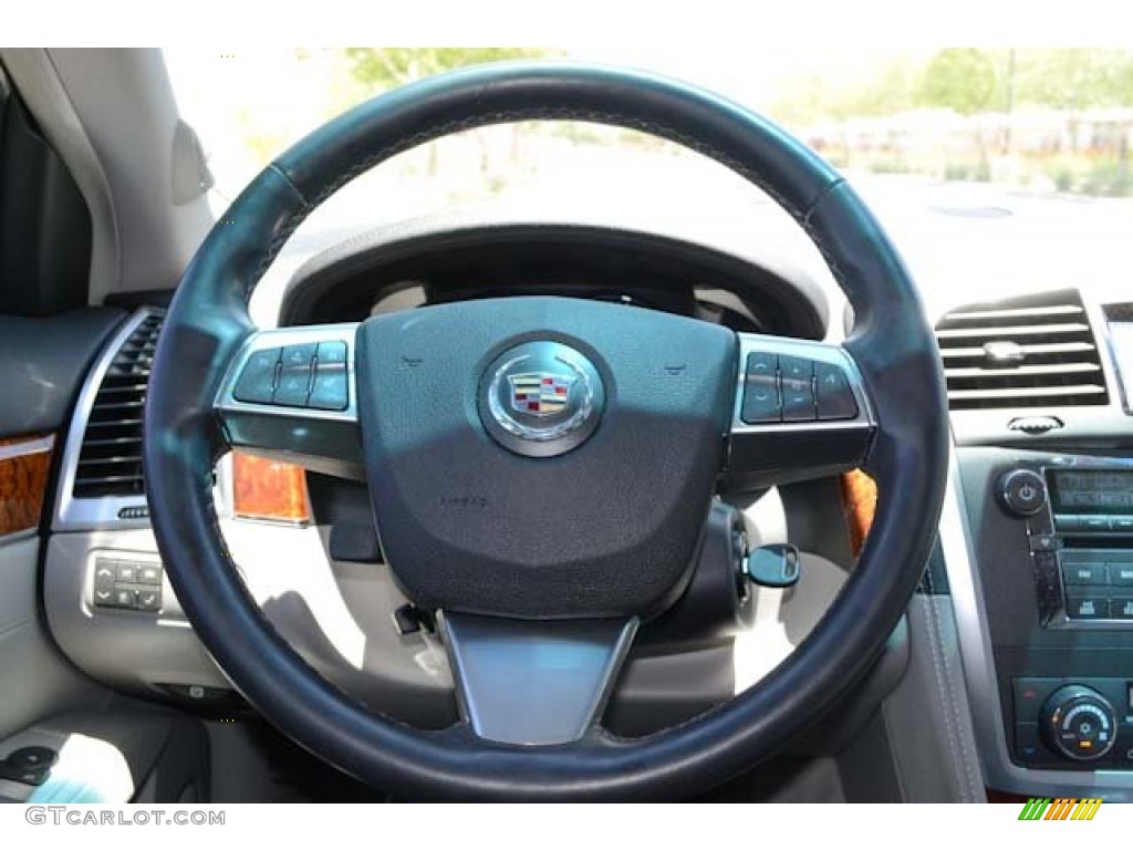 2008 Cadillac SRX V8 Light Gray/Ebony Steering Wheel Photo #65635066