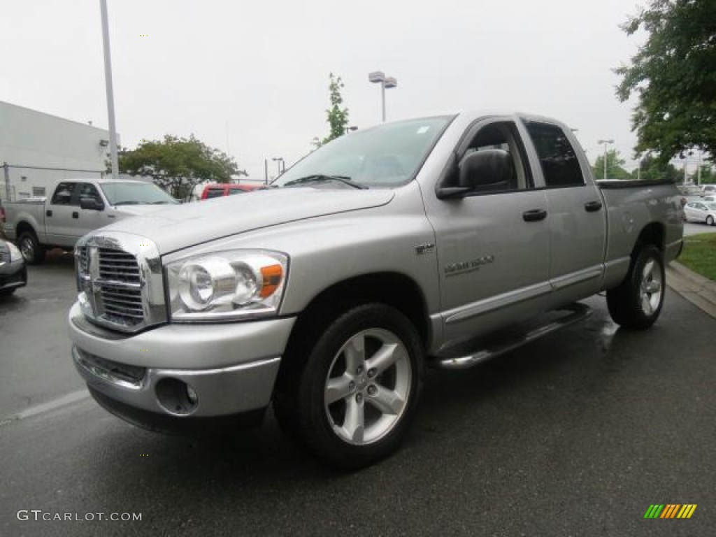 2007 Ram 1500 ST Quad Cab - Bright Silver Metallic / Medium Slate Gray photo #3