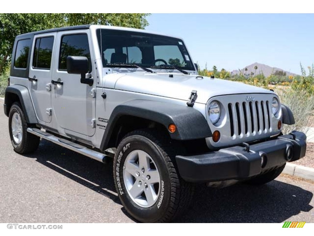Bright Silver Metallic 2010 Jeep Wrangler Unlimited Sport 4x4 Exterior Photo #65635166