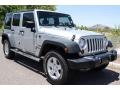 Bright Silver Metallic 2010 Jeep Wrangler Unlimited Sport 4x4 Exterior