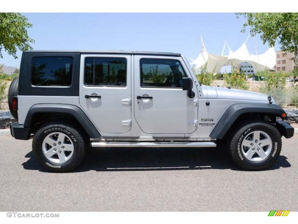 Bright Silver Metallic 2010 Jeep Wrangler Unlimited Sport 4x4 Exterior Photo #65635175