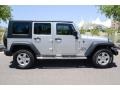 Bright Silver Metallic 2010 Jeep Wrangler Unlimited Sport 4x4 Exterior