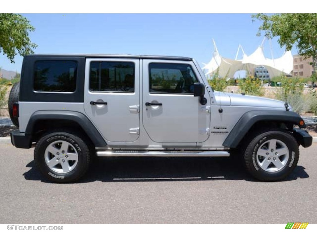 Bright Silver Metallic 2010 Jeep Wrangler Unlimited Sport 4x4 Exterior Photo #65635261
