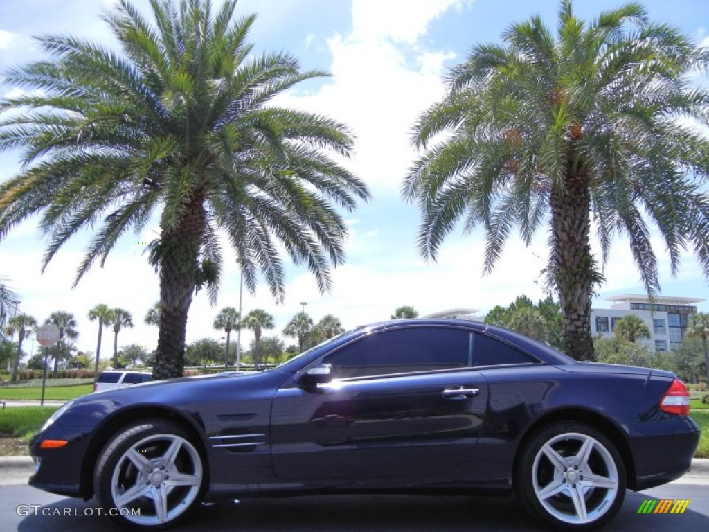 Capri Blue Metallic 2007 Mercedes-Benz SL 550 Roadster Exterior Photo #65635417