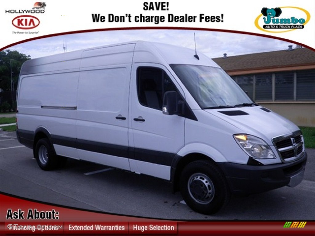 Arctic White Dodge Sprinter Van