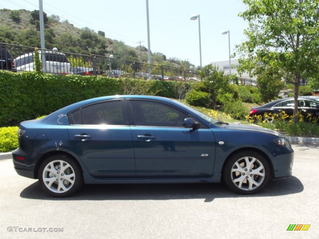 2007 MAZDA3 s Grand Touring Sedan - Phantom Blue Mica / Black photo #3