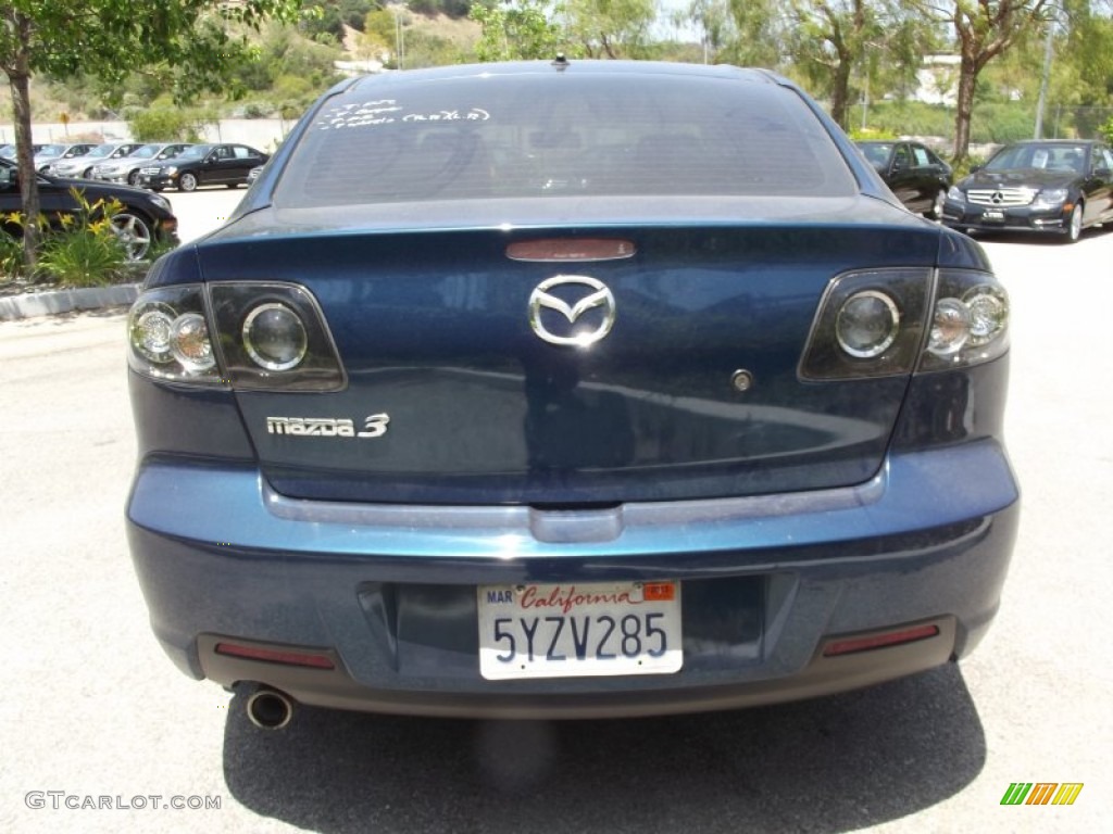 2007 MAZDA3 s Grand Touring Sedan - Phantom Blue Mica / Black photo #6