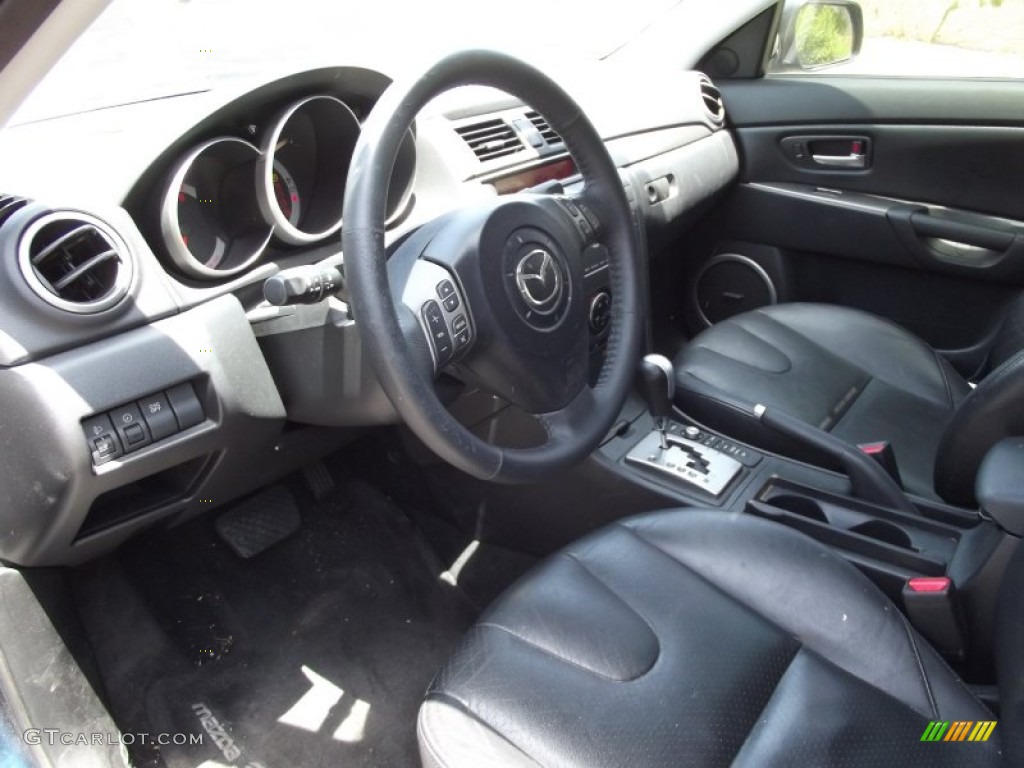 2007 MAZDA3 s Grand Touring Sedan - Phantom Blue Mica / Black photo #7