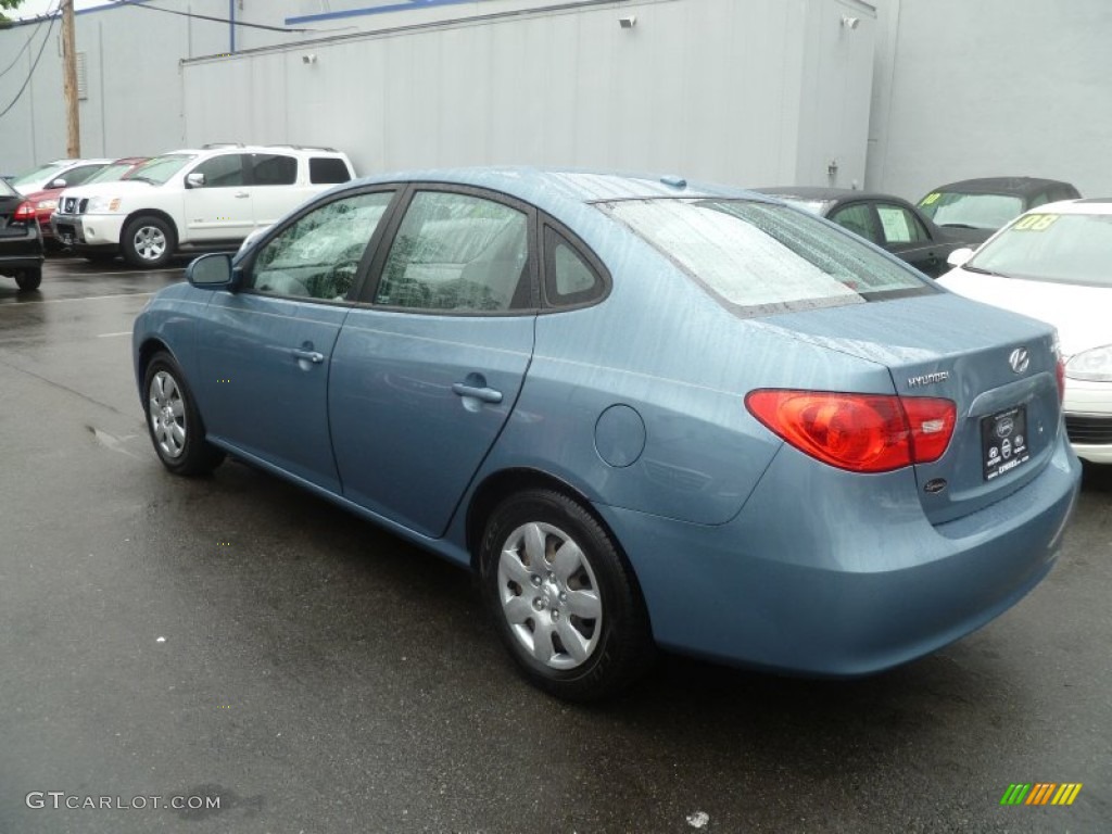 2007 Elantra GLS Sedan - Seattle Light Blue / Gray photo #5