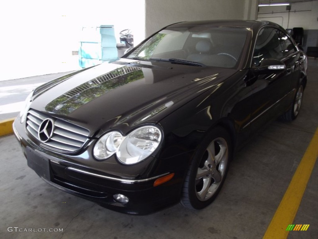 2005 CLK 320 Coupe - Black / Charcoal photo #1