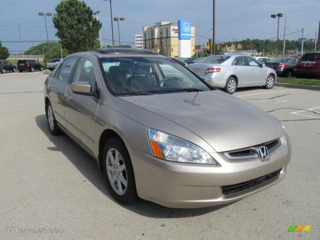 2003 Accord EX V6 Sedan - Desert Mist Metallic / Ivory photo #4