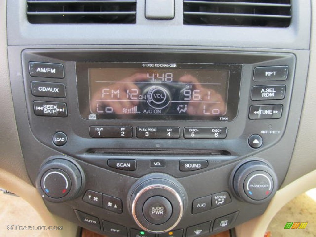 2003 Accord EX V6 Sedan - Desert Mist Metallic / Ivory photo #11