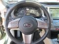 Warm Ivory 2010 Subaru Outback 2.5i Limited Wagon Steering Wheel