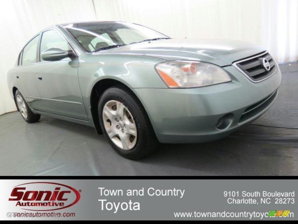 2003 Altima 2.5 S - Mystic Emerald Green / Blond photo #1