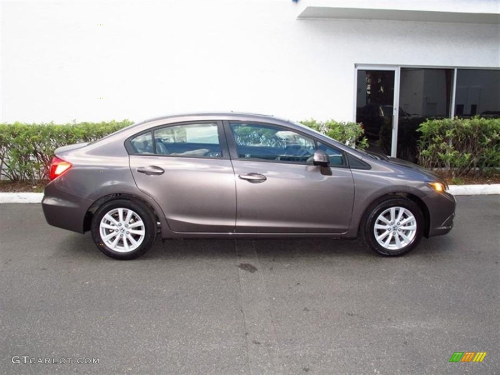 Urban Titanium Metallic 2012 Honda Civic EX Sedan Exterior Photo #65641399