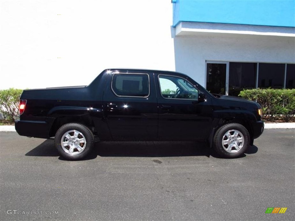 Crystal Black Pearl 2012 Honda Ridgeline RTS Exterior Photo #65641831