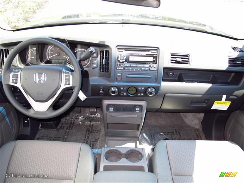 2012 Ridgeline RTS - Crystal Black Pearl / Gray photo #4