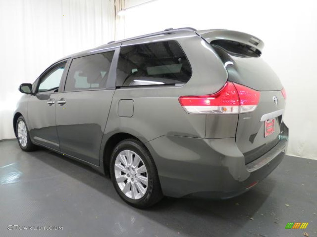 2012 Sienna Limited - Cypress Green Pearl / Light Gray photo #34