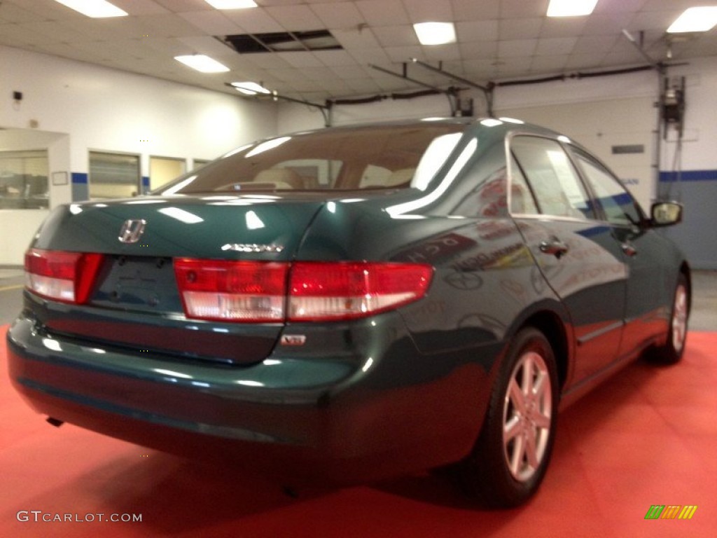 2003 Accord EX V6 Sedan - Noble Green Pearl / Ivory photo #22