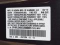 NH737M: Polished Metal Metallic 2012 Honda Odyssey EX-L Color Code