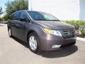 2012 Smoky Topaz Metallic Honda Odyssey Touring  photo #1