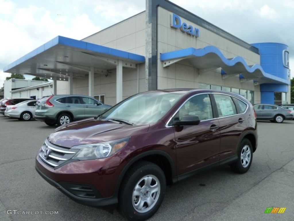 2012 CR-V LX 4WD - Basque Red Pearl II / Gray photo #1