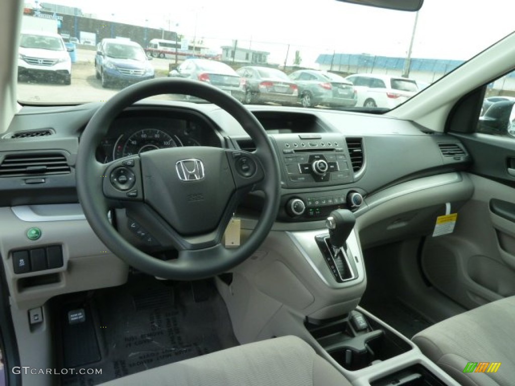 2012 Honda CR-V LX 4WD Gray Dashboard Photo #65645290