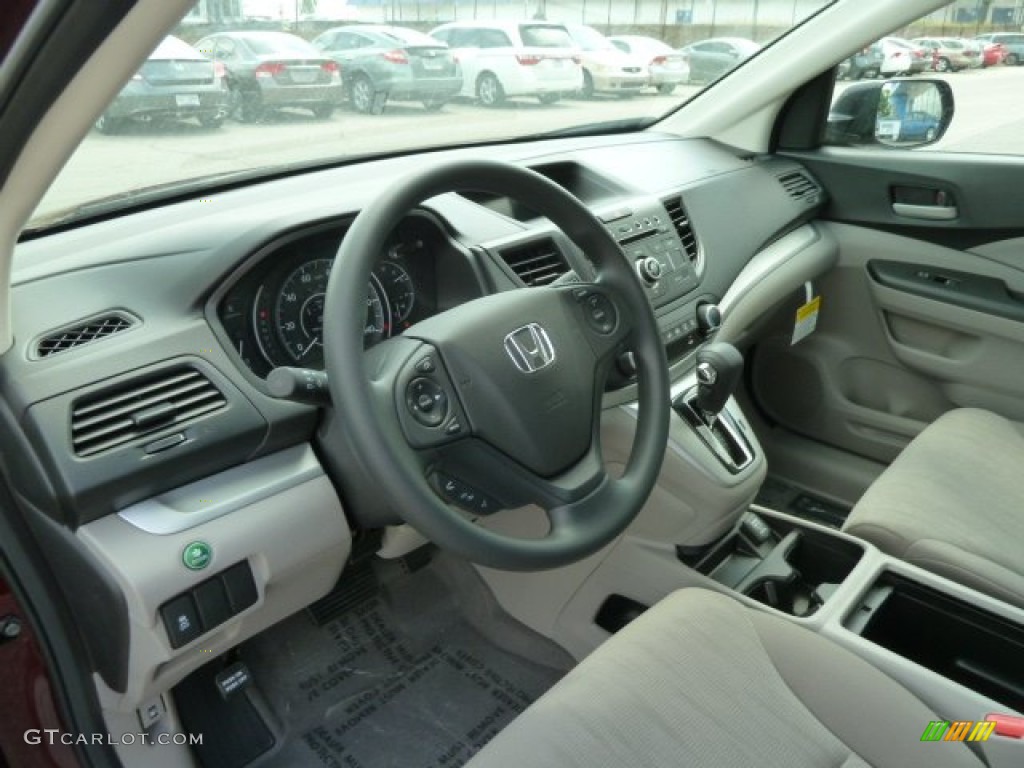 2012 Honda CR-V LX 4WD Gray Dashboard Photo #65645317