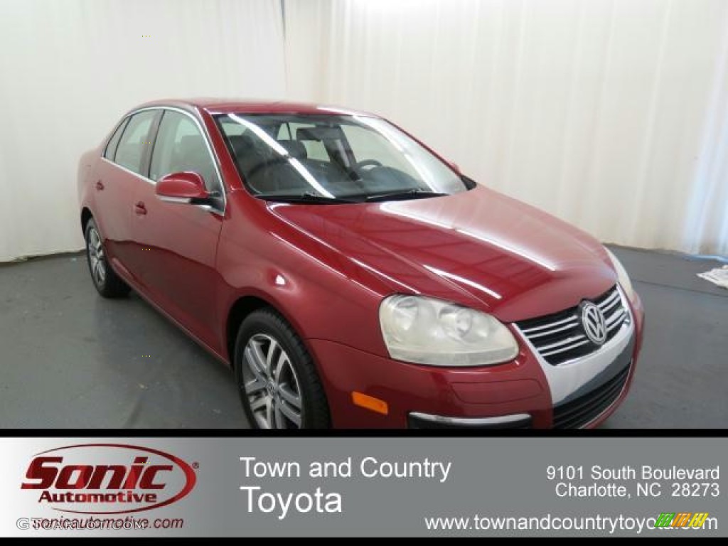 2006 Jetta 2.5 Sedan - Spice Red Metallic / Anthracite Black photo #1