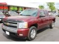2008 Deep Ruby Metallic Chevrolet Silverado 1500 LT Extended Cab 4x4  photo #1