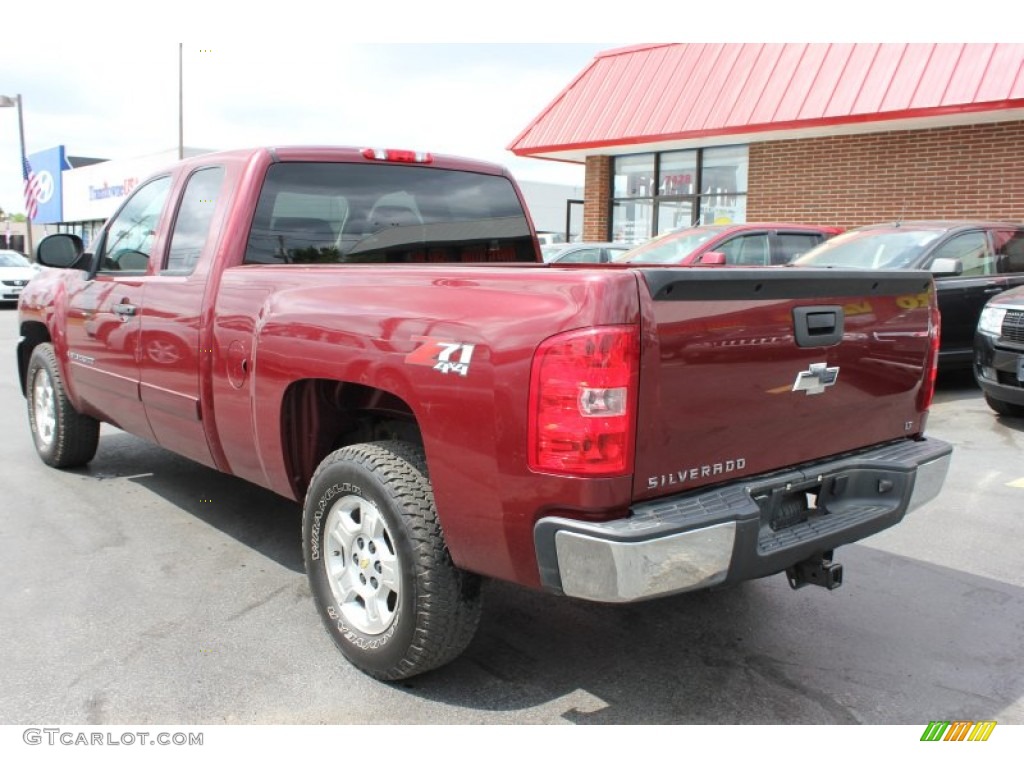 2008 Silverado 1500 LT Extended Cab 4x4 - Deep Ruby Metallic / Ebony photo #2
