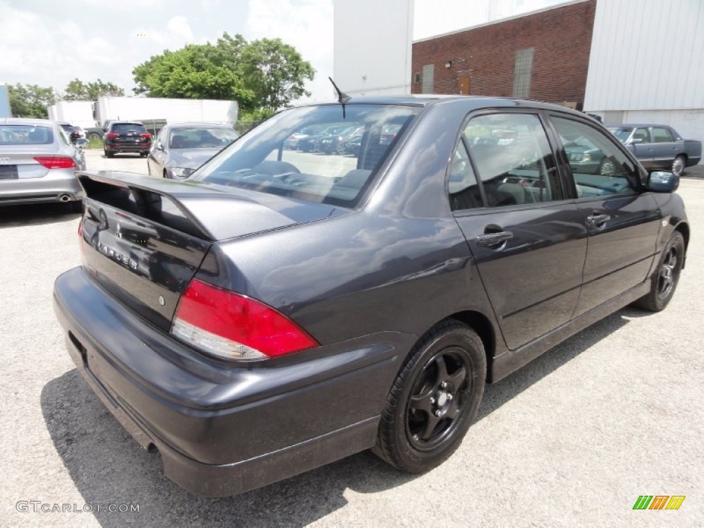 2003 Lancer OZ Rally - Thunder Gray Metallic / Black photo #9