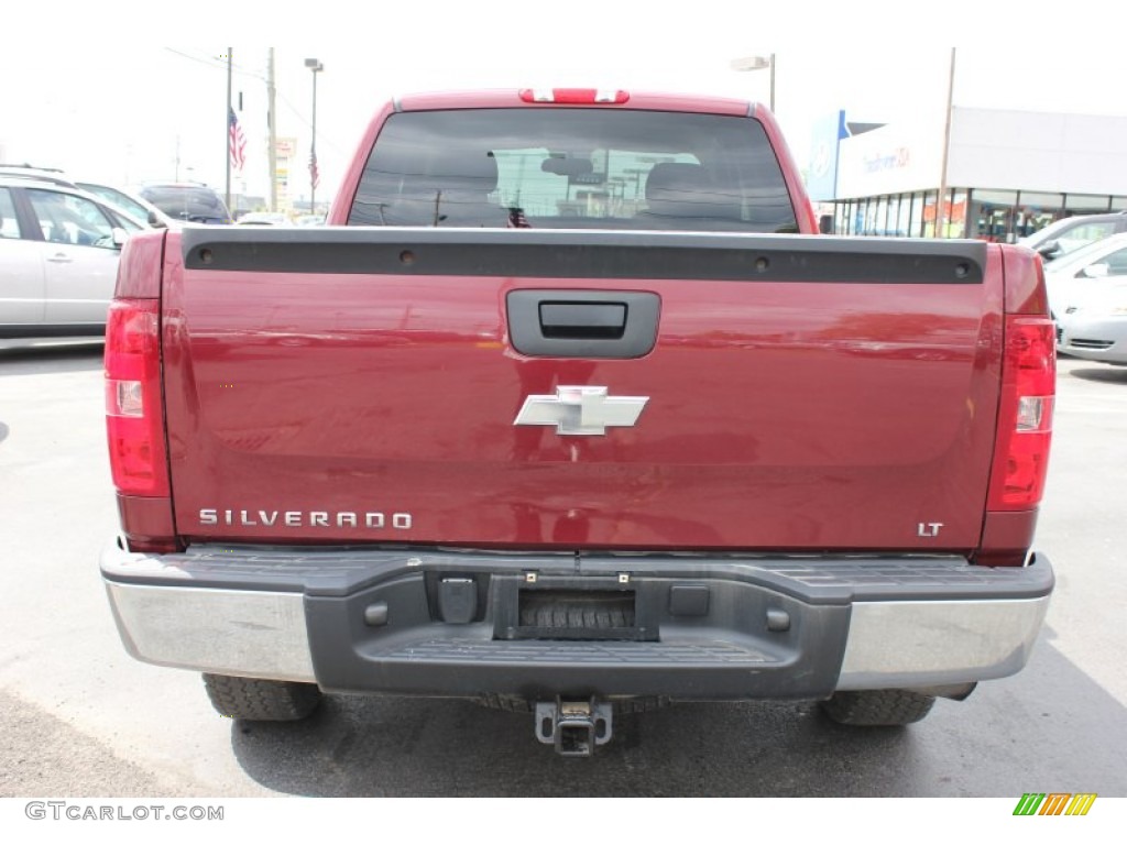 2008 Silverado 1500 LT Extended Cab 4x4 - Deep Ruby Metallic / Ebony photo #11