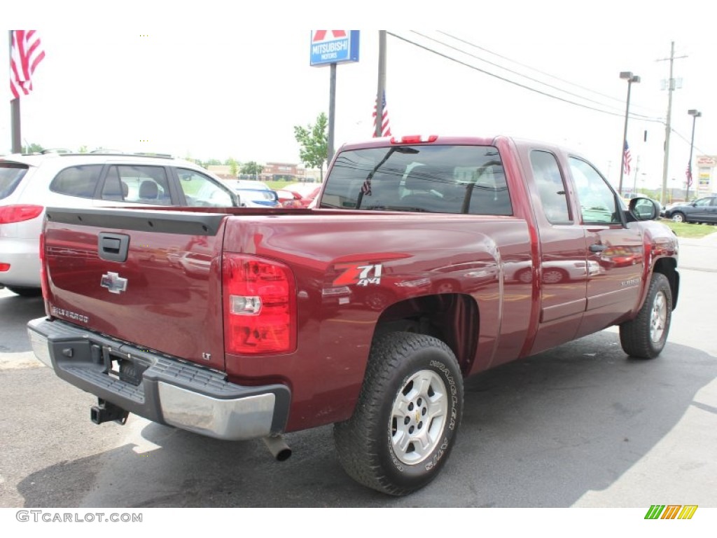2008 Silverado 1500 LT Extended Cab 4x4 - Deep Ruby Metallic / Ebony photo #13