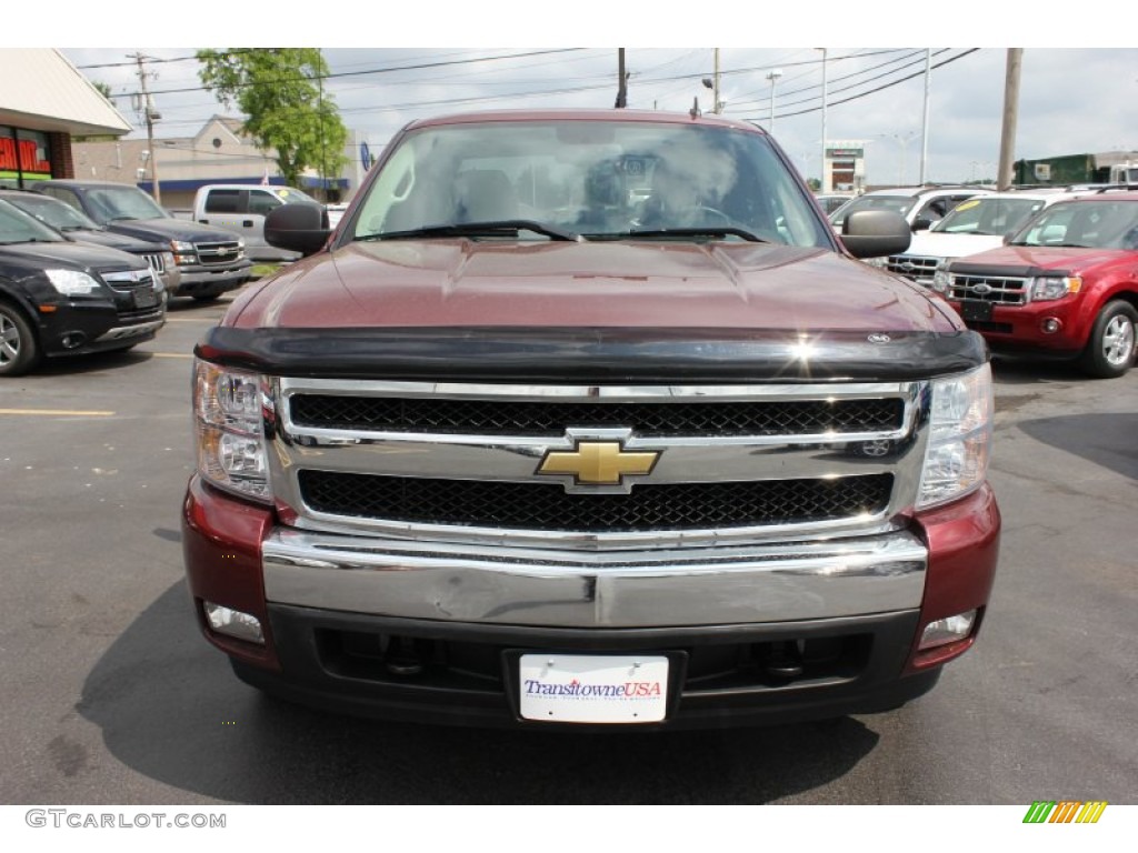 2008 Silverado 1500 LT Extended Cab 4x4 - Deep Ruby Metallic / Ebony photo #17
