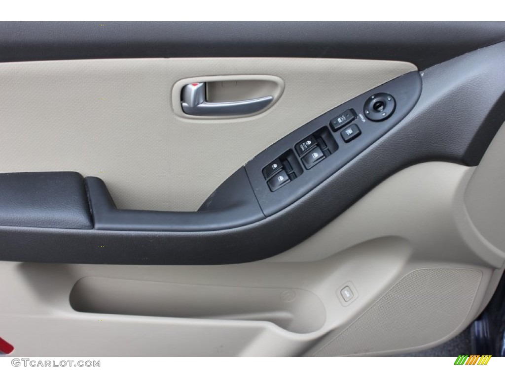2009 Elantra GLS Sedan - Regatta Blue / Beige photo #8