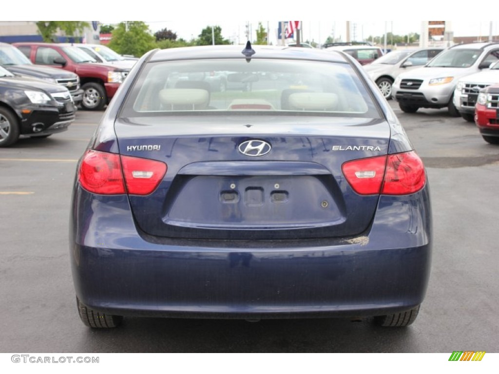 2009 Elantra GLS Sedan - Regatta Blue / Beige photo #12