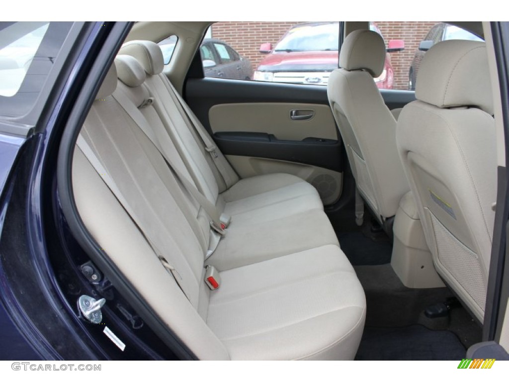 2009 Elantra GLS Sedan - Regatta Blue / Beige photo #14