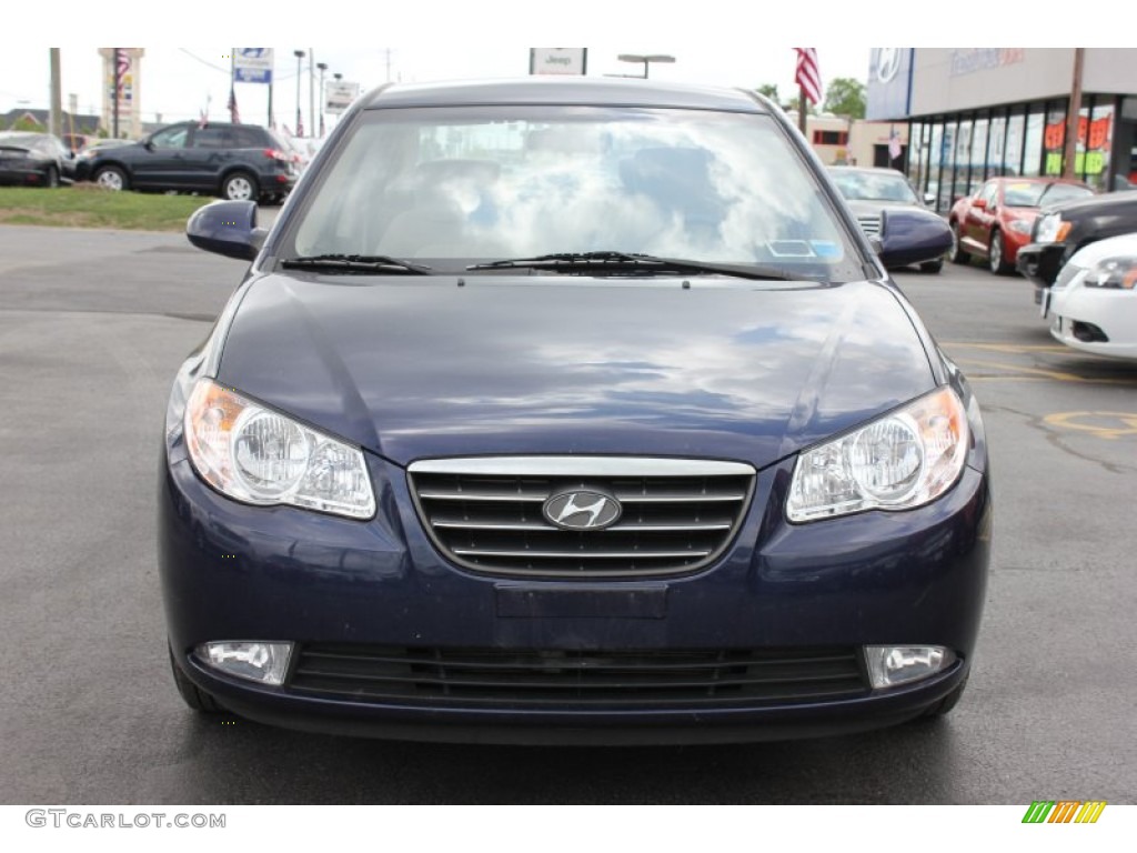 2009 Elantra GLS Sedan - Regatta Blue / Beige photo #17