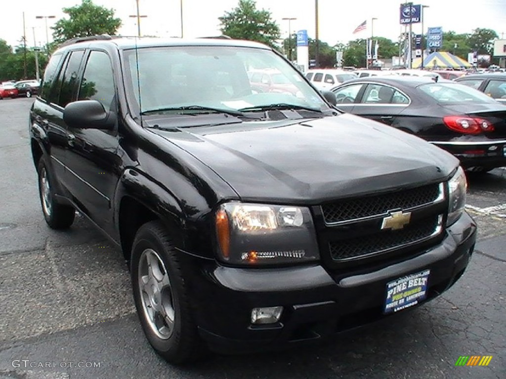 2008 TrailBlazer LT 4x4 - Black / Light Gray photo #3