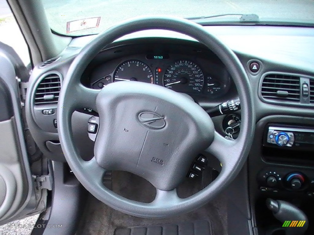 2000 Oldsmobile Alero GL Sedan Pewter Steering Wheel Photo #65652532