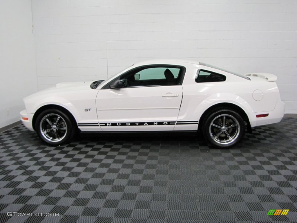 2005 Mustang V6 Deluxe Coupe - Performance White / Dark Charcoal photo #7