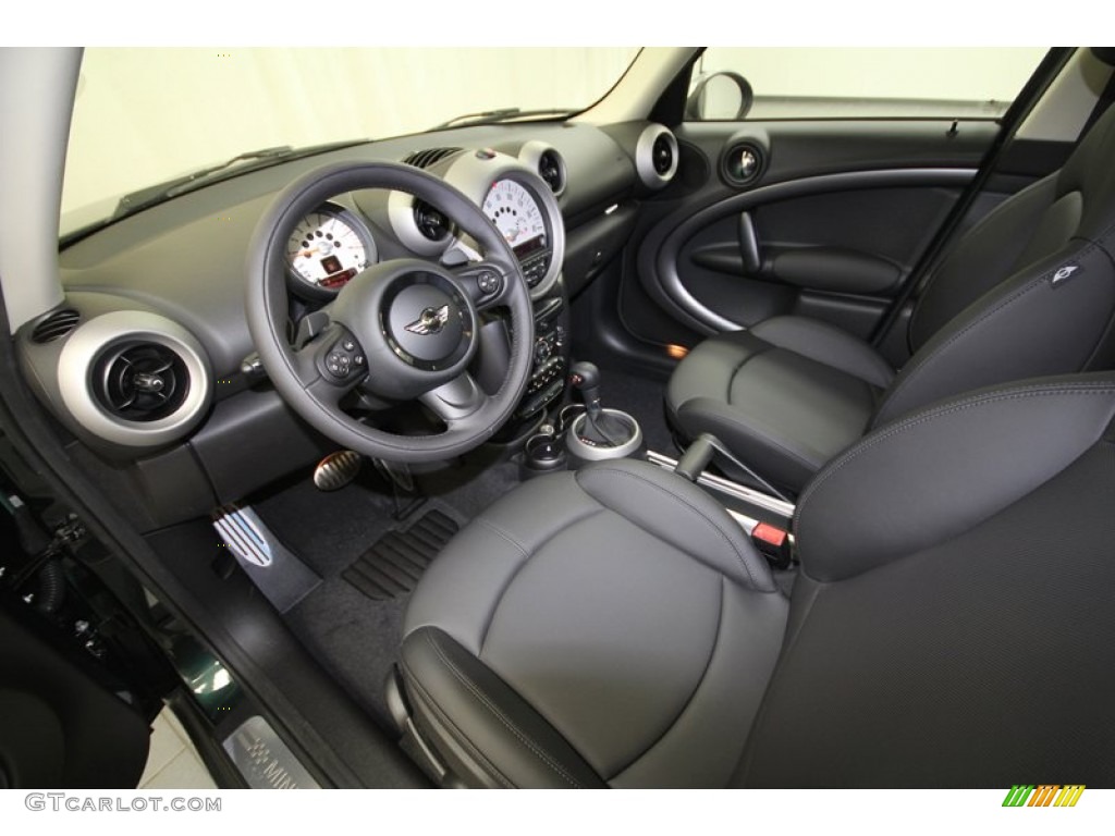 Carbon Black Interior 2012 Mini Cooper S Countryman Photo #65656971