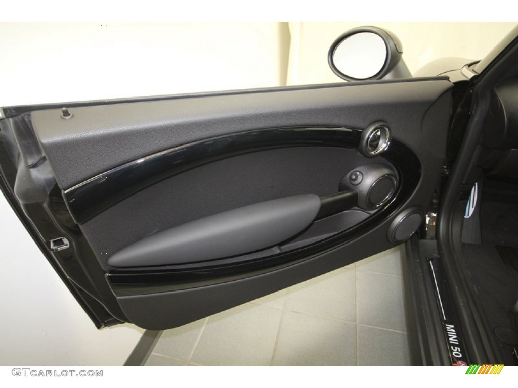 2012 Cooper S Clubman Hampton Package - Midnight Black Metallic / Black Lounge Leather/Damson Red Piping photo #12